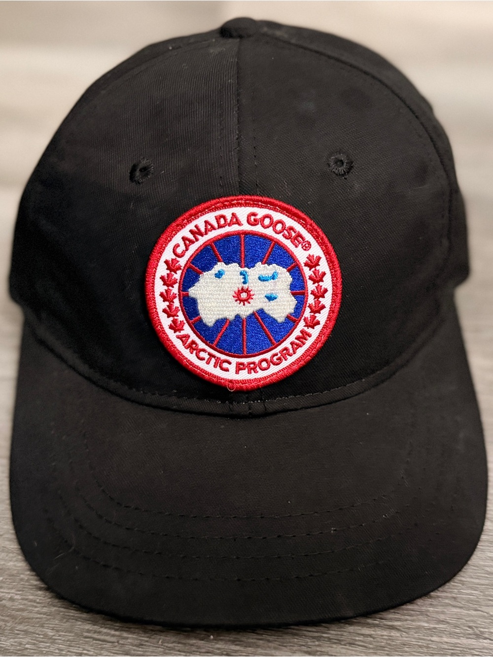 Authentic Canada Goose Classic Arctic Disc Cap Black Hat - Style 6197M